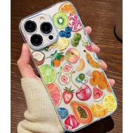 Nine nine case Realme 5 8 10 11 12 13 C25 C21 C30 C31 C33 C53 C55 C67 C75 Fresh fruit pattern transp