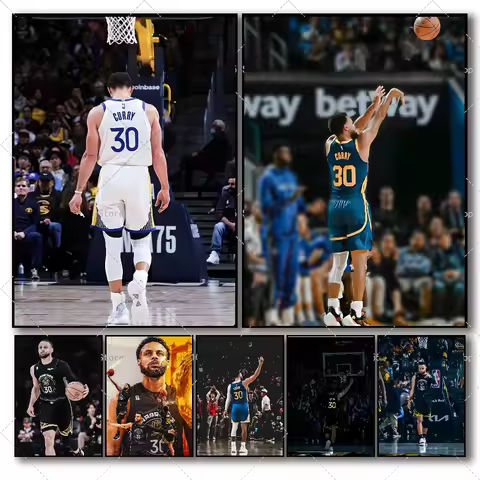 S-Stephen Super Star C-Curry Poster Self-adhesive Art Waterproof Paper Sticker Coffee House Bar Room