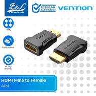 VENTION AIM HDMI Male to Female Port Adapter Gold Plated