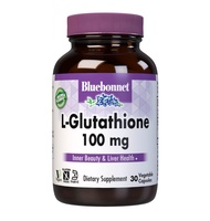 Bluebonnet Nutrition L-Glutathione 100mg, Free-Form Amino Acid, for Free Radical Protection, Soy-Fre