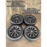USED RIM ORI PROTON 16inch +USED TYRE 215/60/16 FORTUNE PERFECTUS