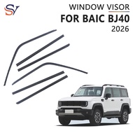 premium-Injection Car Weather Shield for Beijing BJ40 2026 6 pieces Rain Guards Side Window Deflecto