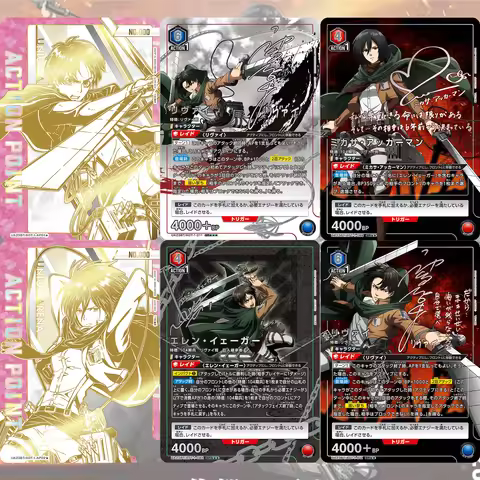 UNION ARENA Attack on Titan Eren/Mikasa/Levi SR Cards Japanese TCG Anime Collection Foil Card Single