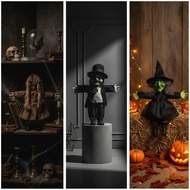 Doll with Textile Clothing Spooky Decorative Doll Decorations Handmade-Look for Decorators, Hallowee