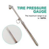 160psi Chrome Iron Dual Tire Gauge 36.5cm Long