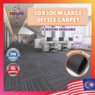 SEPUPU 50X50CM Large Non Slip Floor Carpet Tiles Non-Slip Carpet Office Bedroom Living Room Square M