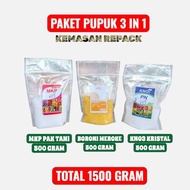 1500 GRAM 3 IN 1 FERTILIZATION FERTILIZER PACKAGE MKP PAK TANI KNO3 WHITE BORON FERTILIZER FOR GRAPE