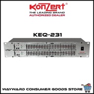 KONZERT (KEQ-231) 2 x 31 Band Equalizer - 2RU