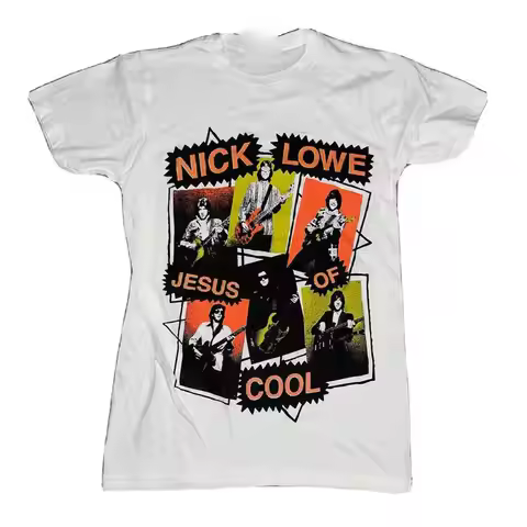 Vtg Nick Lowe Jesus Of Cool Cotton White All Size T Shirt