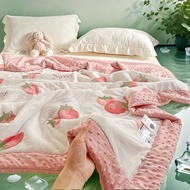 【Ready stock】夏季凉感冰豆豆夏凉被轻薄透气冰丝宿舍夏凉被空调薄被子双人夏被 LZ sjY1i5Q4Pc1022