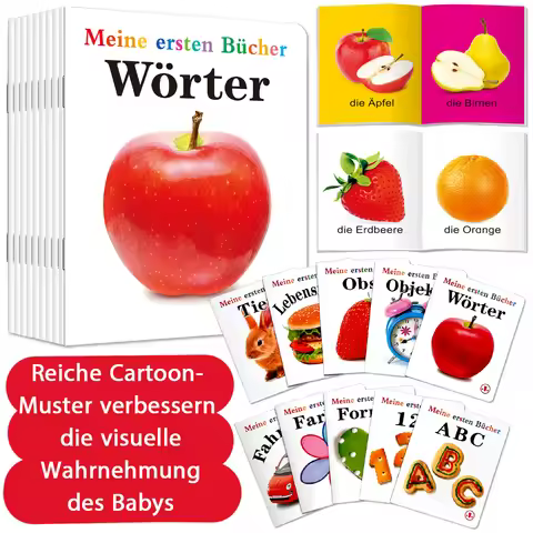 10 German cognitive books enrich vocabulary, broaden horizons, and promote language development.