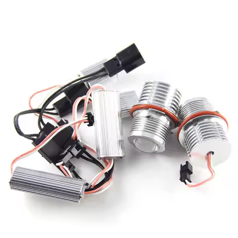 2pcs/Pair Super Bright 60W LED Headlight Angel Eyes Bulb Maker For BMW E87 E60 E63 E65 E66 X5 E53 E3