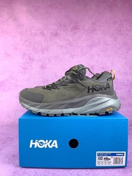 HOKA ONE ONE Kaha 戶外登山低幫男款岩灰色跑步鞋