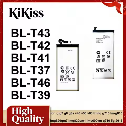 Battery 0-5000mAh BL-T39 BL-T41 BL-T37 For LG G7 G8 g8s V40 V50 V60 Thinq G710 LM-G810 lmg820qm7 lmg