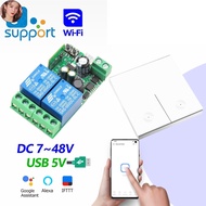 EEM WENQIA Ewelink WiFi Autogate 2 Channel Smart Controller 2.4GHZ 86 size wireless wall panel switc