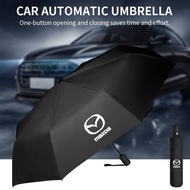 Hight quality Car Umbrella Fully Automatic Business Sunshade Shelter Rain Auto Accessories for Mazda 2 3 5 6 Mazda 323 121 CX3 CX5 CX9 CX30 BT50