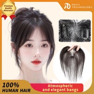 HairtopperSG 100% Human Hair Baby Fringe Topper - Volumizing & Undetectable Clip-ins