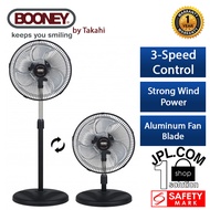 Booney 12 Inch 2-in-1 Electric Power Fan / Stand Fan / Floor Fan BPF308S (by Takahi)