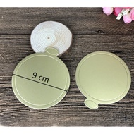aiGooTan - ALAS CAKE GOLD BULAT - Tatakan Kue Mini Slice Cake Board Cakeboard Papan Emas Murah Medan