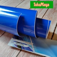 Skotlet Biru glossy stiker background aquarium