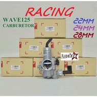 WAVE125 RACING CARBURETOR 22MM 24MM 28MM W125 BIG SLIDE 22 24 28 CARB CARURATOR KEIHIN HONDA WAVE 100 110 125 EX5 KRISS LAGENDA SRL 115 MR1 MR2 MR3 SYM E BONUS SPORT DEMAK CLASS1 CT100 KRISS120 KRISS2 COPPER KARB