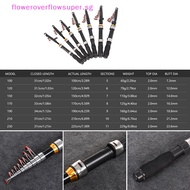 FSSG Portable Spin Fishing  Rod Tough Carbon Fiber Power Telescopic Travel Sea Boat Fishing Rod HOT