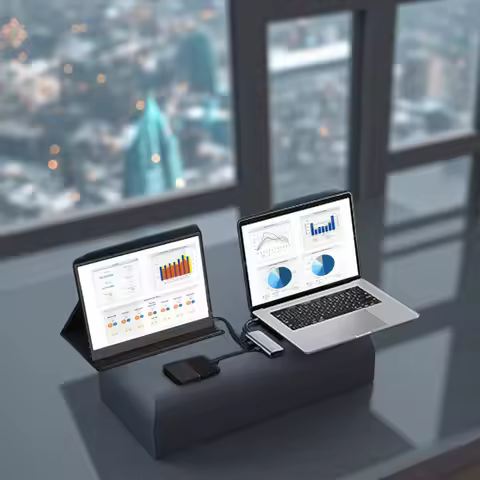 ZSUS 2160*1440 14-inch 2K Portable Monitor 60HZ For Laptop XBox PS4 / 5 Switch TV Box Cell Phone PC 