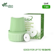LinX CGM Continuous Glucose Monitoring 24Hx15Days Real Time Blood Glucose Meter No Finger Pricking G