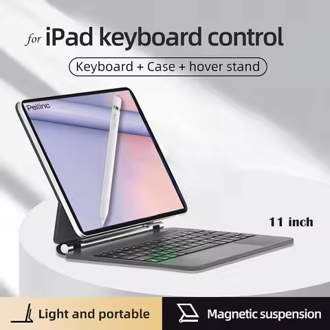 Magic Keyboard For iPad Keyboard For iPad Pro 11 13 Air 4 5 6 7 Trackpad Gesture Keyboard Case Magne