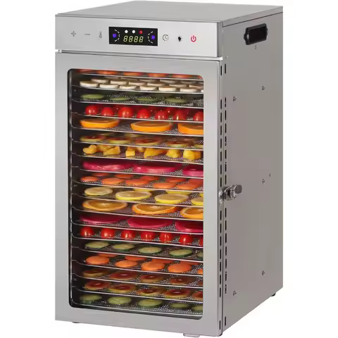 Food Dehydrator Machine with 18 Trays for Making Jerky Drying Fruits Vegetables Herbs Mushrooms and 