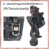 (NVIS) Car Coolant Thermostat Housing 9808647180 9808647180 for MINI 208 3008 5008 DS3 C4 1.6 THP