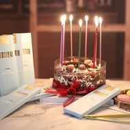 6pcs Metallic Color Birthday Candle Curvy Candle Party Wedding Cake Candle Lilin Hari Jadi