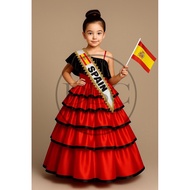 SPAIN COSTUME - UNITED NATION FOR KIDS GOWN
