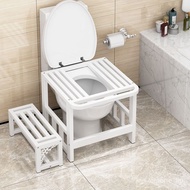 QY1Squatting Pit Artifact Toilet Seat Change Squatting Pan Toilet Stool Foot Stool Squatting Pan Household Toilet Stool