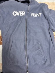 Overprint Zip-Up Hoodie