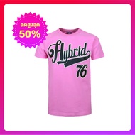 Hybrid T-shirt Men  ไฮบริดเสื้อยืดผู้ชาย สีชมพู(Pink) MTS-1393-PK