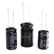 (5pcs) 16V Aluminum Electrolytic Capacitor Straight Plug 1500UF 2200UF 3300UF 4700UF High Frequency 