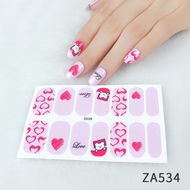 Gratis Ongkir - [14PCS] Sticker Kuku Import Murah / Stiker Kuku Wanita Anti Air / Nail Art Sticker