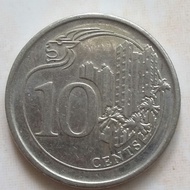 Koin 10 Cent Singapura Singapore 2016