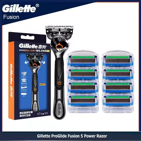 Gillette Fusion 5 Proglide Power Razor for Man Manual Shaver Flexball Beard Precision Clean Safety S