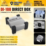 Behringer Ultra-DI DI100 1-channel Active Microphone / Instrument Direct Box ( DI-100 / DI100 )