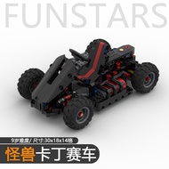 Rear Drive Monster High-Speed Kart Steering Wheel Linkage GOCAR Building Block Remote Control Racing