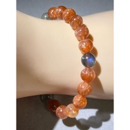 #B895-2 100% Natural High Quality Sunstone Alusha Bracelet 8.6mm
