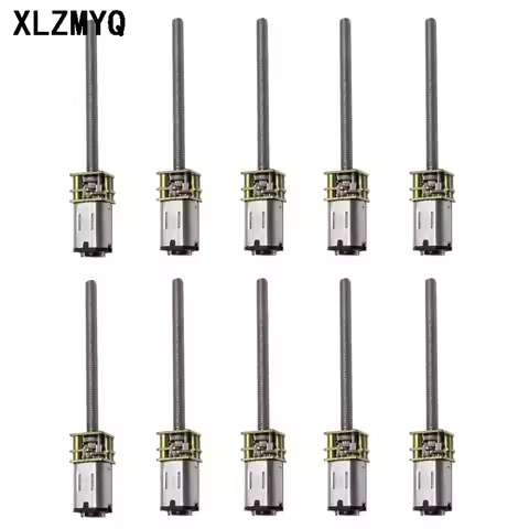 10pcs GA12-N20 DC 3V 6V 12V Micro Reduction Gear DC Motor With Lead Screw M4*55 N20 Motors 30RPM 50R