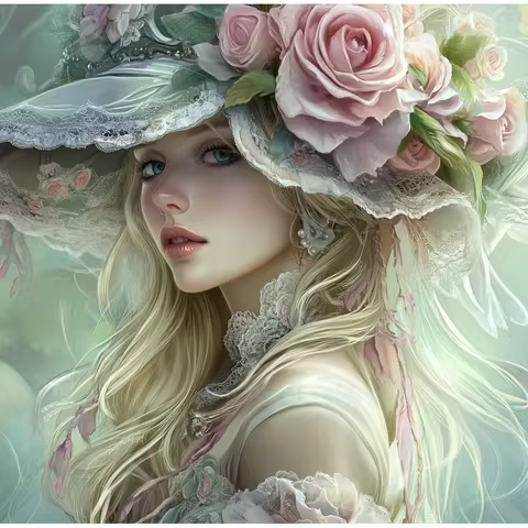 1PC 40X40CM/15.74in ,11CT/14CT print cross stitch DIY kit New Year gift beginner's relaxed embroider