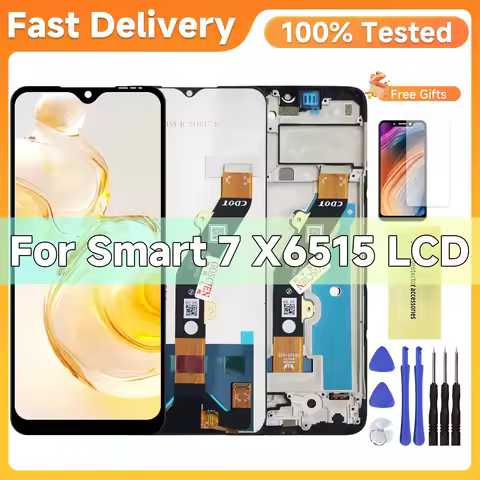 6.6"Ori for Infinix Smart 7 LCD X6515 LCD Display Touch Screen Digitizer Assembly For Infinix Smart7