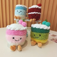 Fun Simulation Cherry Cake Plush Toy Fruit Cake plush Doll Bag Pendant Girls Gifts