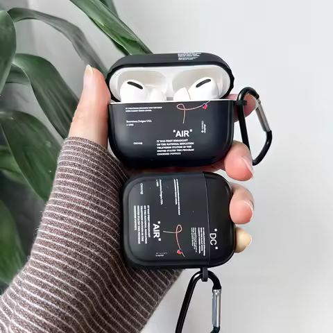 For Aipods Case Fits Perfectly tpu Apple Earphones black Case for Airpods 1 2 3 Pro 2 Case Cover Wit