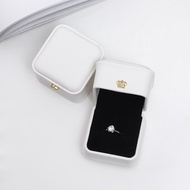 Engagement For Boxes Gift PU Case Earrings Jewelry Box Ring Proposal