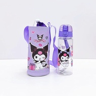 Sekolah School Kuromi 550ML Botol Air Minum Kanak-kanak Tak Ada Straw Kids Bottle Carrier Water No S